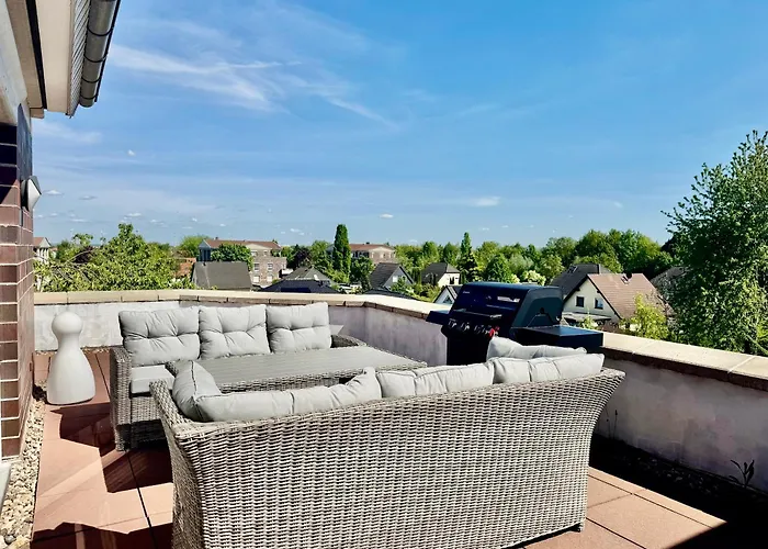 Penthouse Stadtrand Mageburg, Vollausgestattet Lägenhet